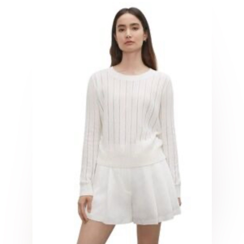 Club Monaco Summer Mesh Sweater silk and cotton blend